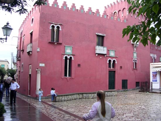 La casa rossa a Capri